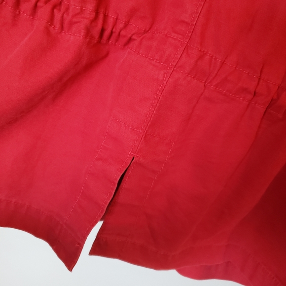 GAP Jacket with waist cinch drawstring Red Size Medium - Picture 4 of 6